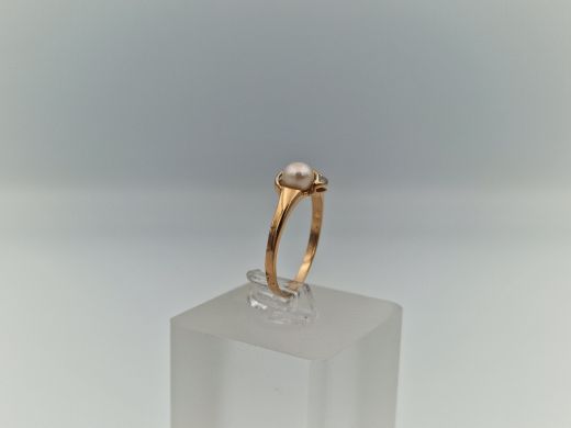 Zelta gredzens ar cirkoniju, 2.25 g, izm. 17.5