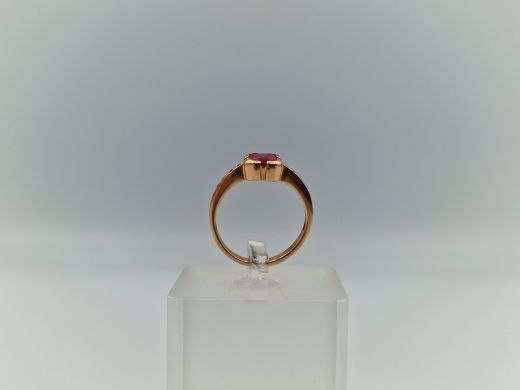 Zelta gredzens ar cirkoniju, 2.91 g, izm. 16.5