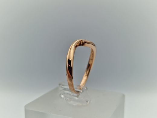 Zelta gredzens ar briljantu, 1.66 g, izm. 17