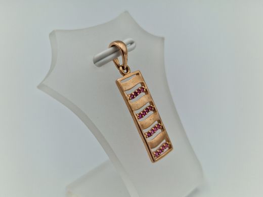 Золотой кулон с цирконом, 1.2 г