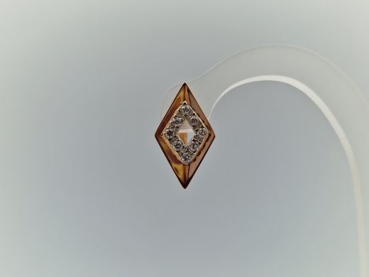 Zelta auskari ar cirkoniju, 3.29 g