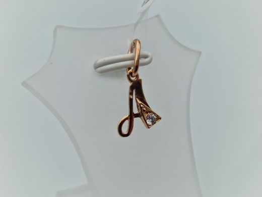 Золотой кулон с цирконом, 0.55 г