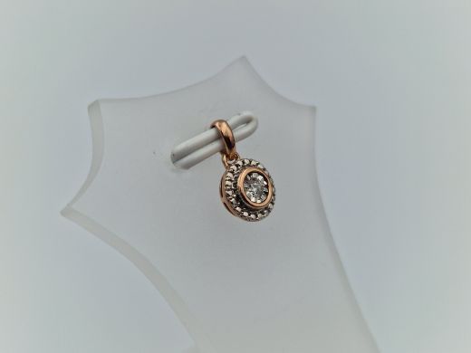 Zelta kulons ar briljantiem, 0.7 g