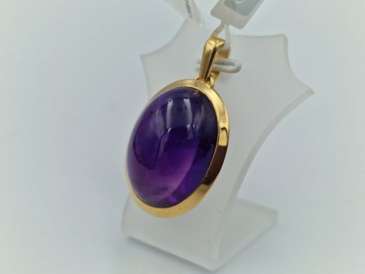 Zelta kulons ar ametistu, 11.68 g