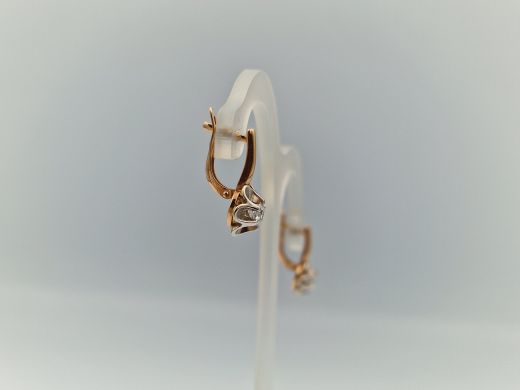 Zelta auskari ar cirkoniju, 3.94 g