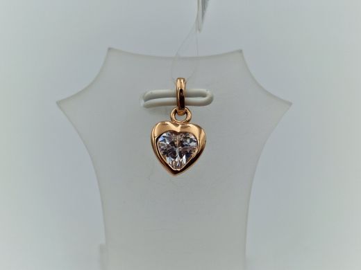 Золотой кулон с цирконом, 1.31 г