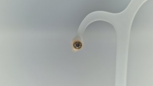 Zelta auskari ar cirkoniju, 1.28 g