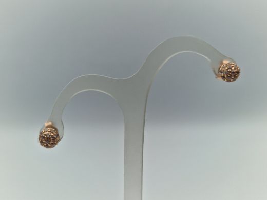 Zelta auskari ar cirkoniju, 1.25 g