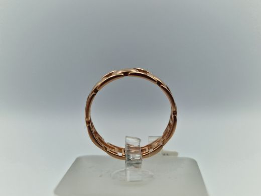 Zelta gredzens ar cirkoniju, 2.34 g, izm. 18