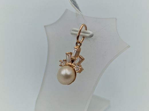 Золотой кулон с цирконом, 1.68 г