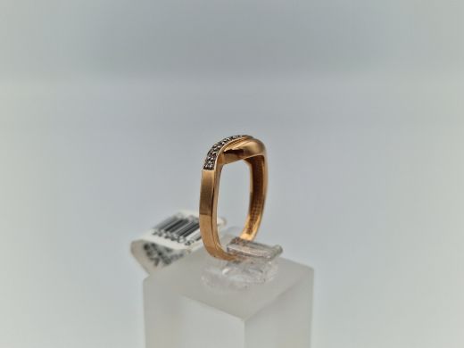 Zelta gredzens ar cirkoniju, 2.52 g