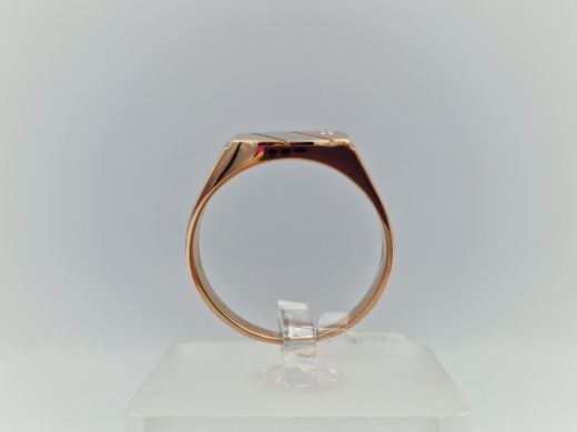 Zelta gredzens ar cirkoniju, 3.99 g, izm. 18.5