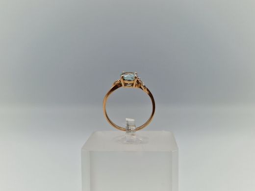 Zelta gredzens ar cirkoniju, 1.46 g, izm. 16