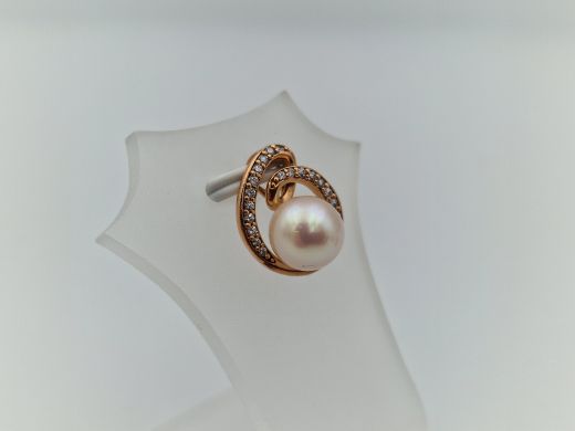 Zelta kulons ar cirkoniju, 2.07 g