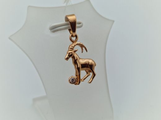 Zelta kulons ar cirkoniju, 1.2 g