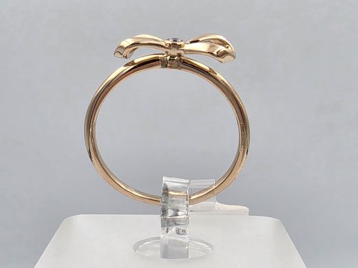 Gold ring with zircon, 1.98 g, size 17