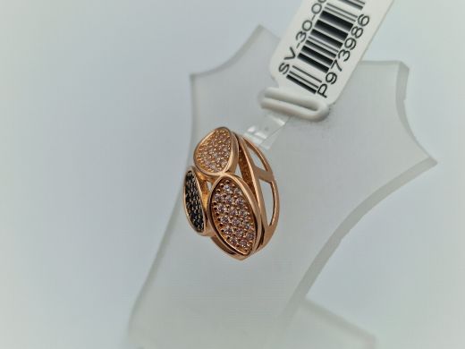 Zelta kulons ar cirkoniju, 2.26 g