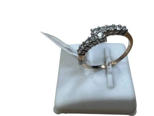 Zelta gredzens ar briljantu, 2.32 g, izm. 19.5