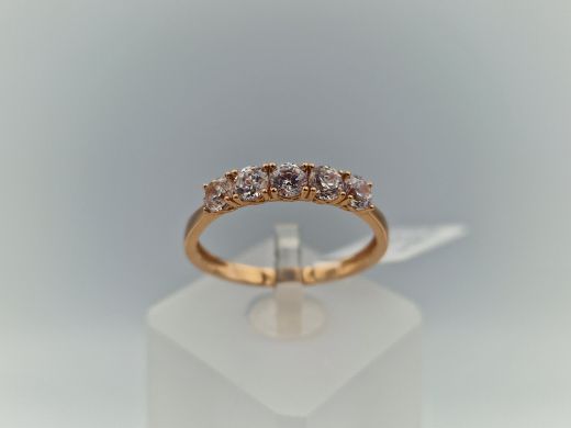 Zelta gredzens ar cirkoniju, 1.95 g, izm. 19