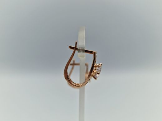 Zelta auskari ar cirkoniju, 3.28 g