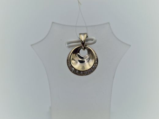 Zelta kulons ar cirkoniju, 1.38 g