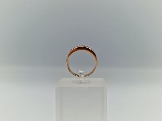 Zelta gredzens ar cirkoniju, 3.59 g, izm. 17.5