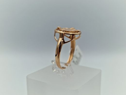 Zelta gredzens ar cirkoniju, 2.1 g, izm. 18.5