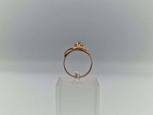 Zelta gredzens ar cirkoniju, 3.89 g, izm. 20