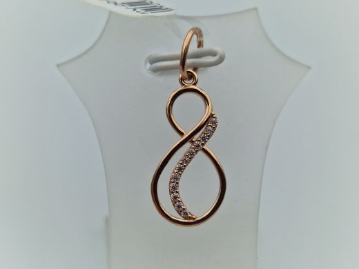 Zelta kulons ar cirkoniju, 0.84 g