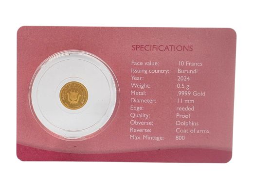 Zelta kulons, 0.50 g