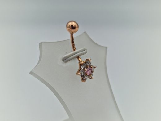 Золотой кулон с цирконом, 1.12 г