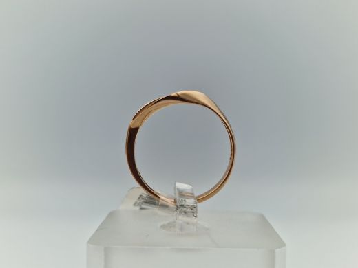 Zelta gredzens ar cirkoniju, 1.58 g, izm. 18