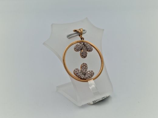 Zelta kulons ar cirkoniju, 2.14 g