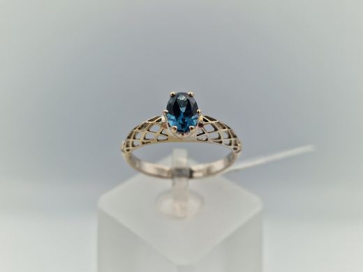 Zelta gredzens ar cirkoniju, 2.27 g, izm. 18