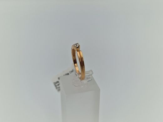 Zelta gredzens ar cirkoniju, 2.29 g