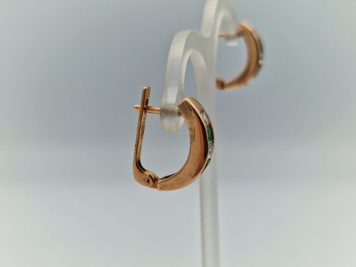 Zelta auskari ar cirkoniju, 4.29 g