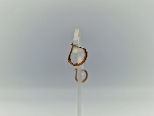 Zelta auskari ar cirkoniju, 2.97 g