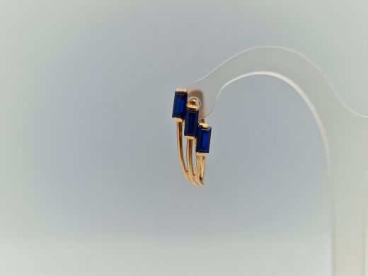 Zelta auskari ar cirkoniju, 2.21 g