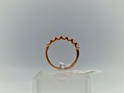 Золотое кольцо с цирконом, 2.1 г, разм. 17