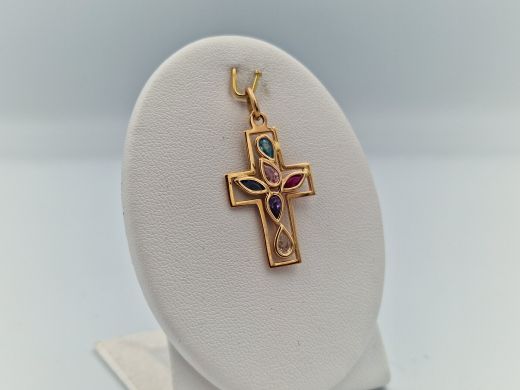 Zelta kulons ar cirkoniju, 2.18 g