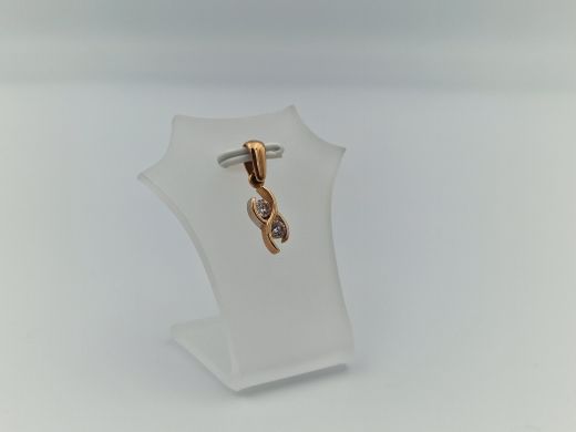 Zelta kulons ar cirkoniju, 1.15 g