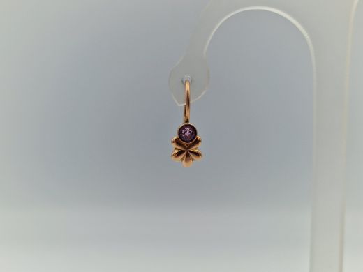 Золотые серьги с кораллом, 2.55 г