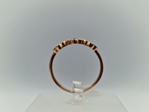 Zelta gredzens ar cirkoniju, 1.22 g, izm. 17.5