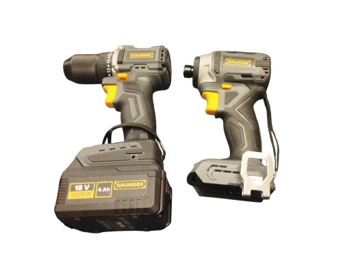 Grunder Cd-B0A18+Cs-L1118+Cw-B1218E+Ag-B0118E, 18 V