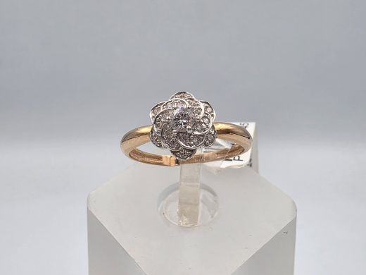 Zelta gredzens ar cirkoniju