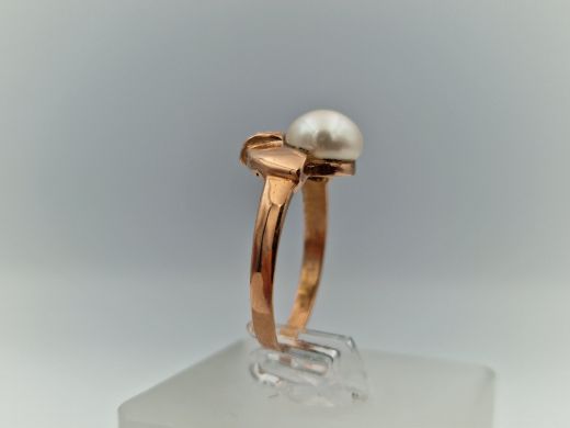 Zelta gredzens ar cirkoniju, 2.88 g, izm. 17.5