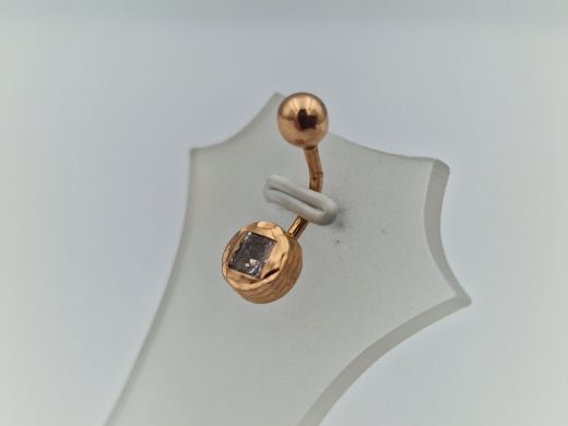 Золотой кулон с цирконом, 1.08 г