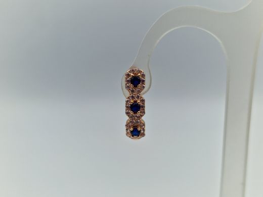 Zelta auskari ar cirkoniju, 2.13 g