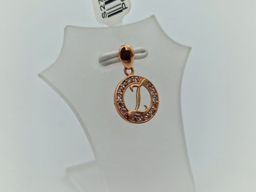 Zelta kulons ar cirkoniju, 0.87 g