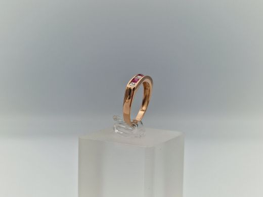 Zelta gredzens ar cirkoniju, 1.92 g, izm. 16.5